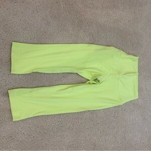 Lululemon Neon Yellow Capri Leggings